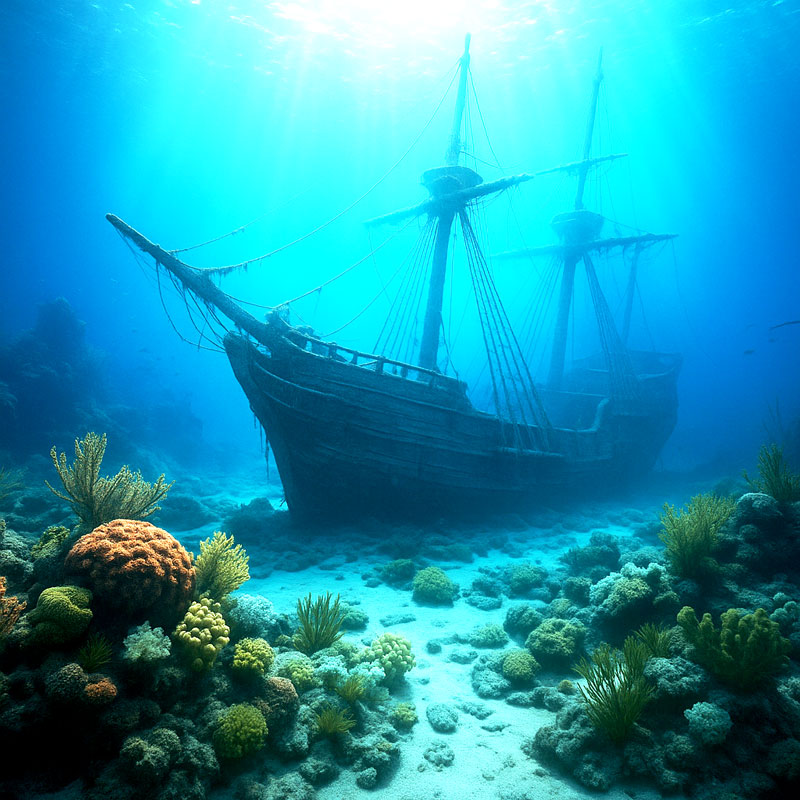 Schiffswracks vor den Bermudas