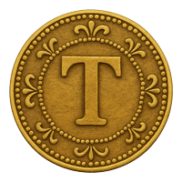 Gold coin T