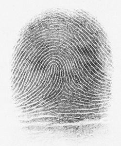 Crime scene fingerprint