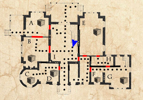 Boceto del desván, encontrado en la biblioteca